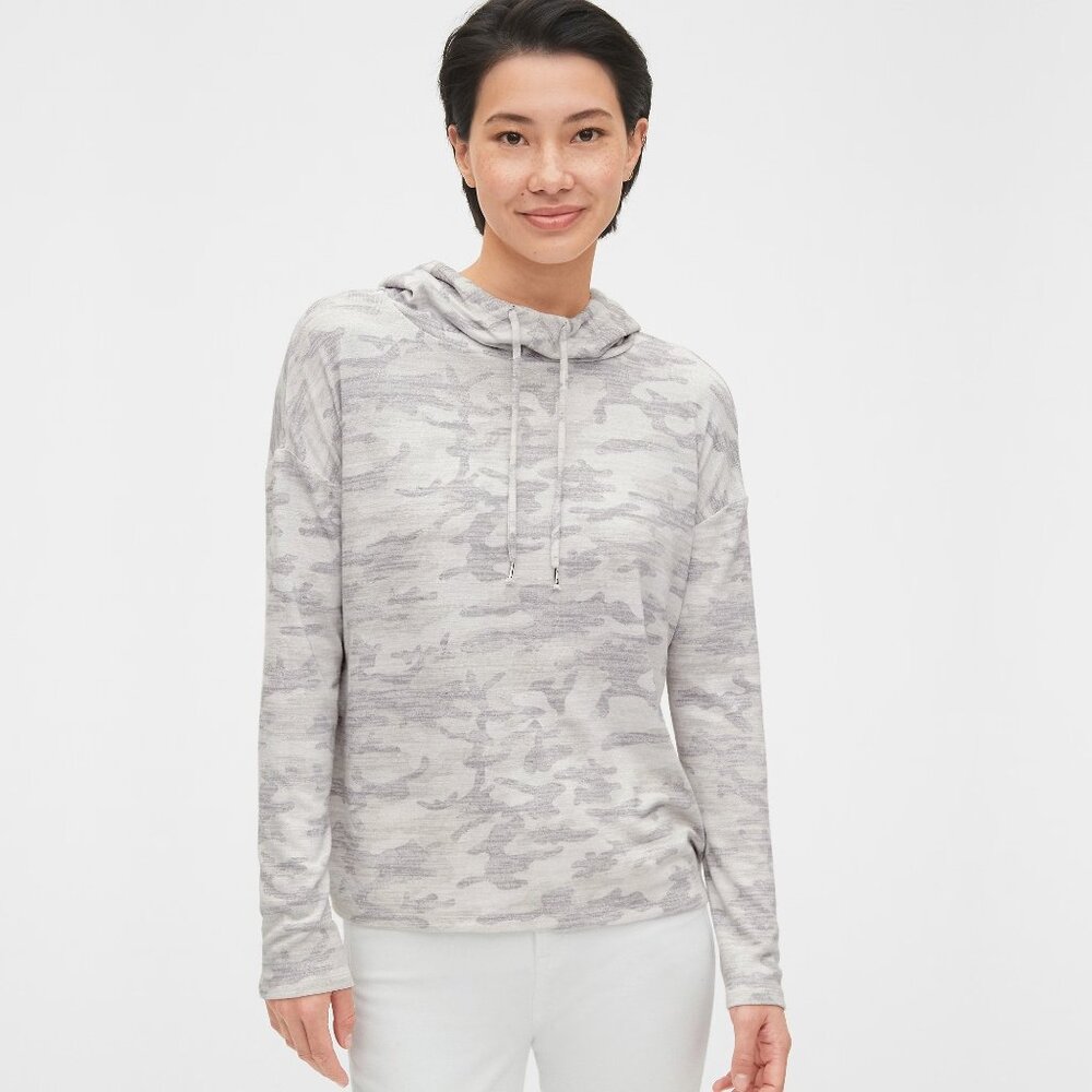 GAP Light Gray Camouflage Hoodie